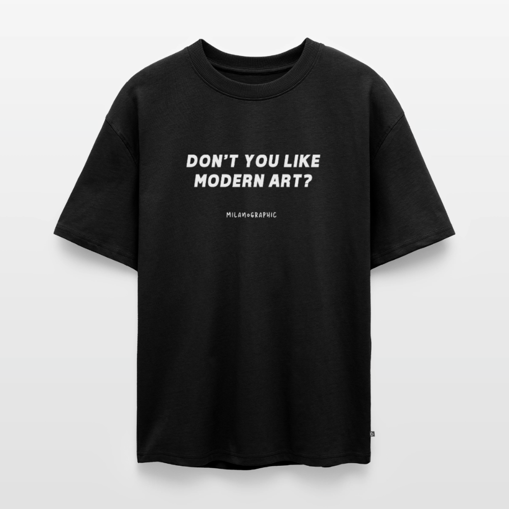 Oversized T-Shirt Modern Art Unisex - nero