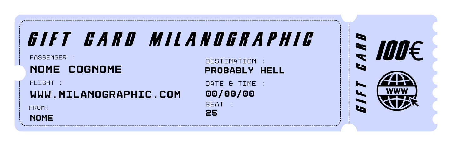 Milanographic Gift Card