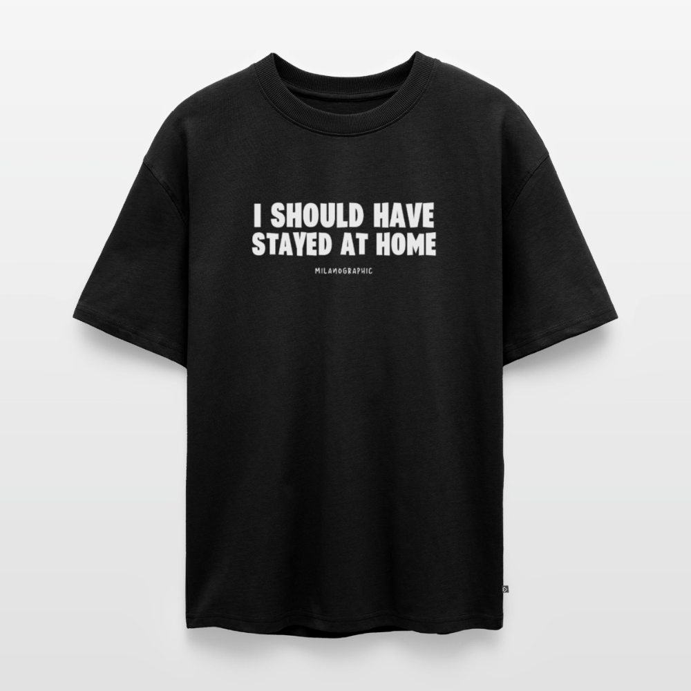 T-SHIRT UNISEX OVERSIZE HOME - nero