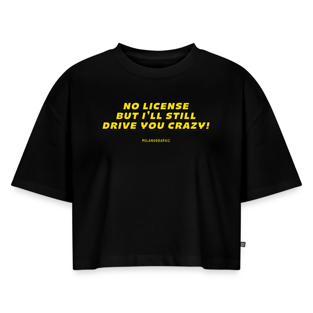 CRAZY TEE CROP - nero