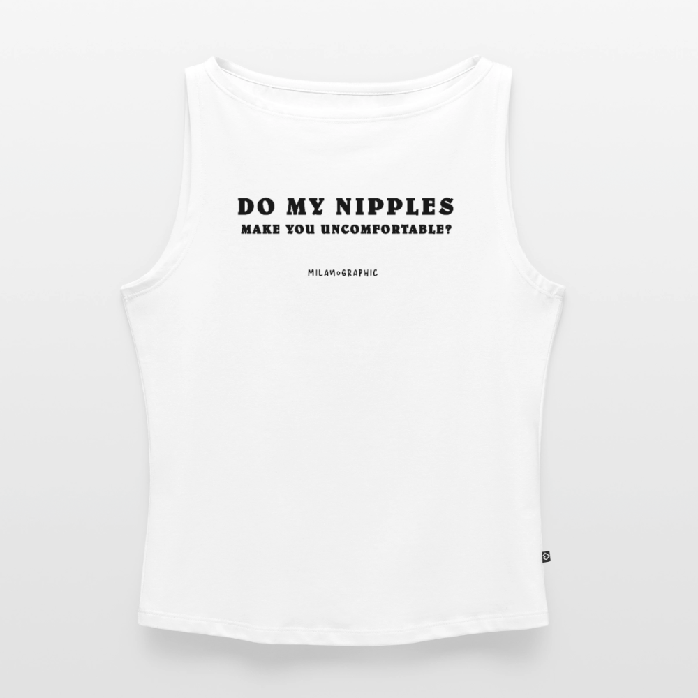 NIPPLES TANK TOP - bianco