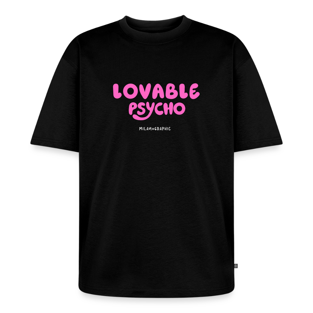 UNISEX T-SHIRT OVER PSYCHO - nero