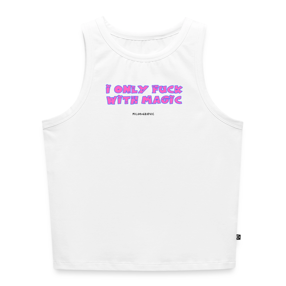 CROP TOP MAGIC - bianco