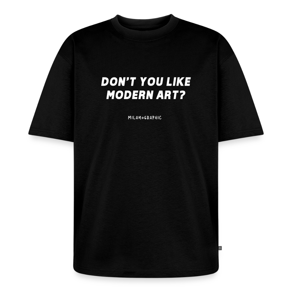 Oversized T-Shirt Modern Art Unisex - nero