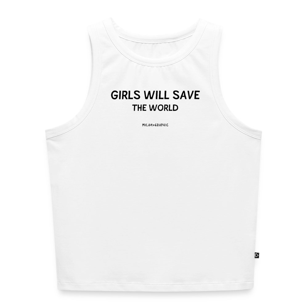 TOP CROP GIRLS - bianco