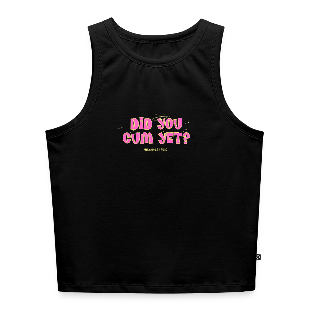 DID YOU CUM YET? CROP TOP - nero