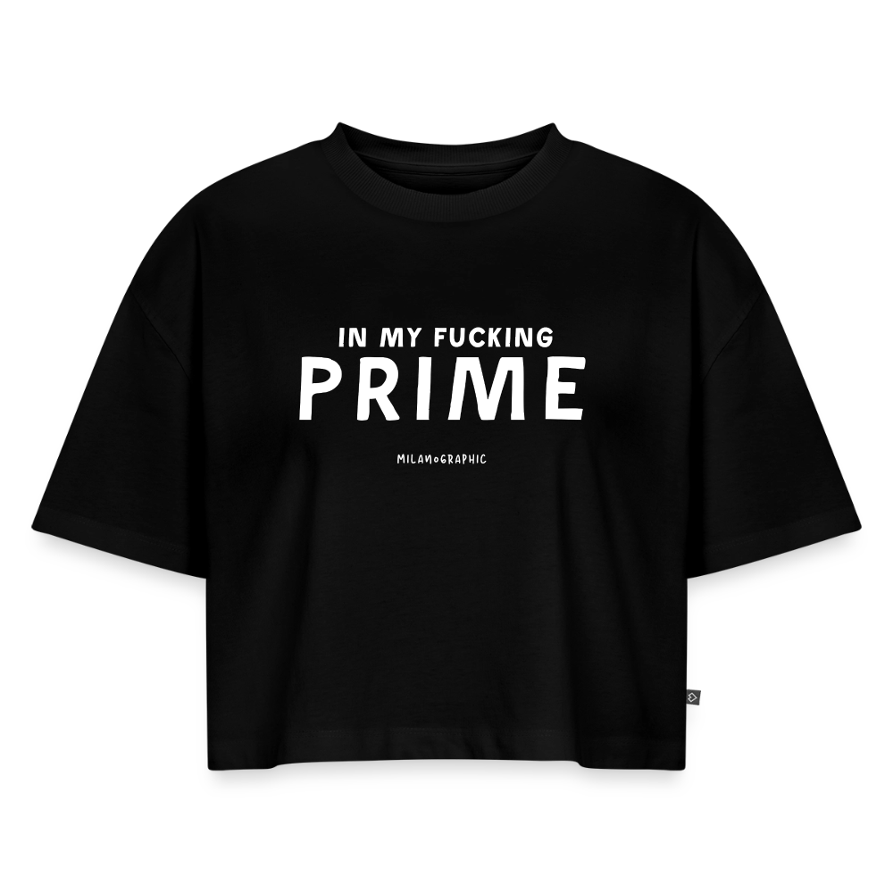 PRIME CROP T-SHIRT - nero