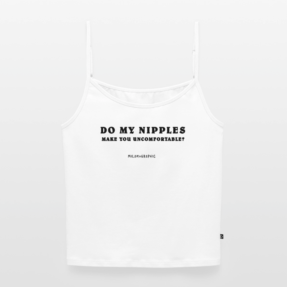NIPPLES TANK TOP - bianco