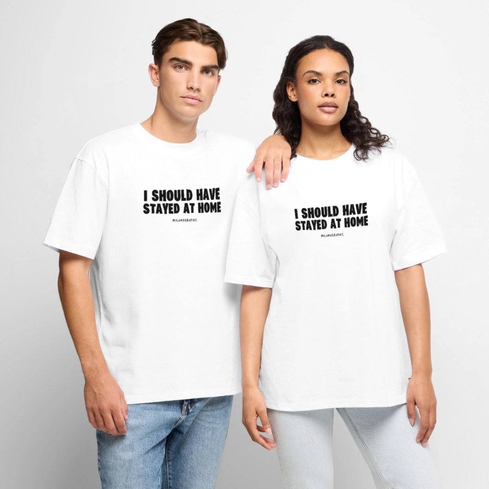 OVERSIZE HOME T-SHIRT UNISEX - bianco