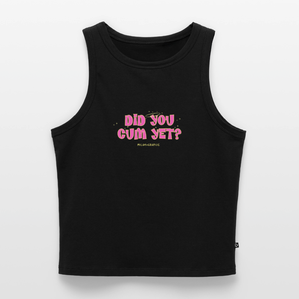 DID YOU CUM YET? CROP TOP - nero