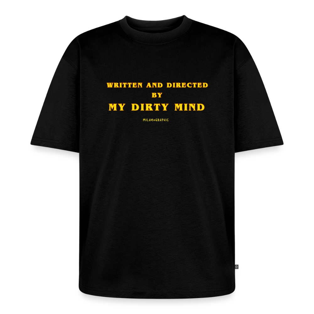 T-SHIRT OVERSIZE UNISEX WRITTEN AND DIRECTED - nero