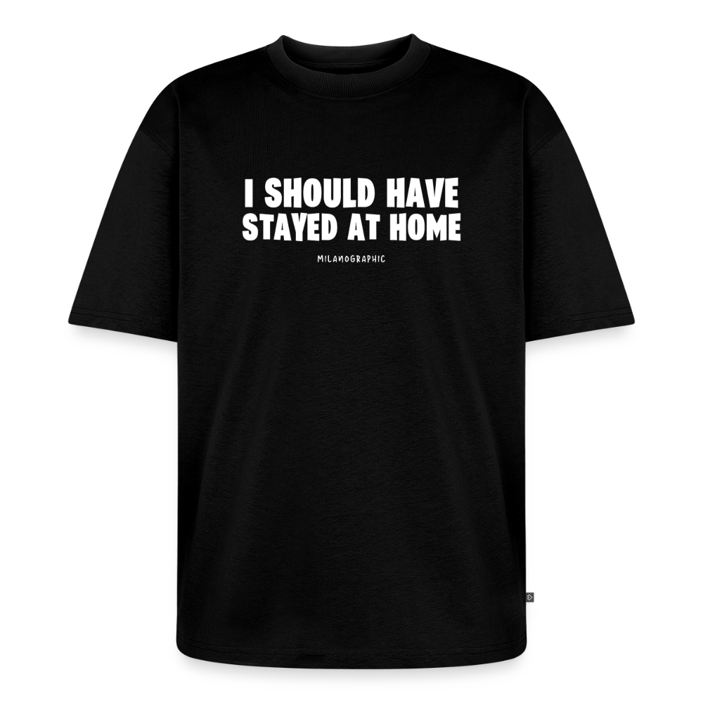 T-SHIRT UNISEX OVERSIZE HOME - nero