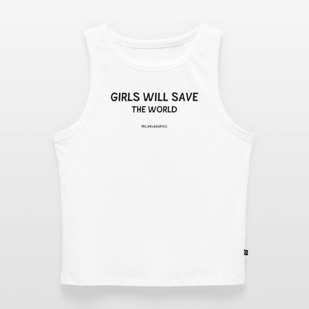 TOP CROP GIRLS - bianco