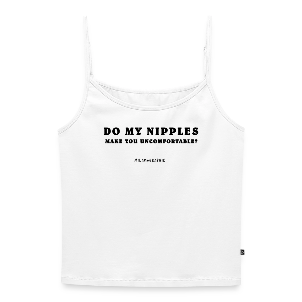NIPPLES TANK TOP - bianco