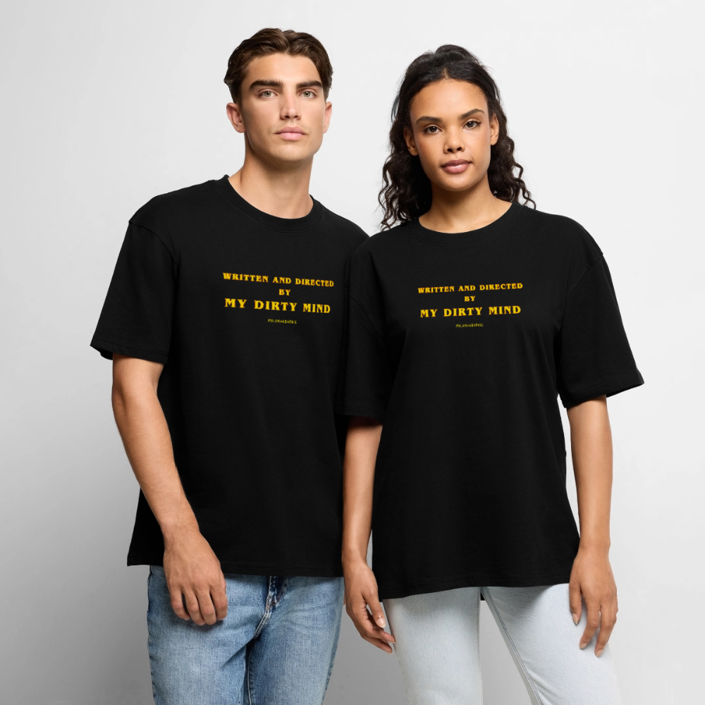 T-SHIRT OVERSIZE UNISEX WRITTEN AND DIRECTED - nero