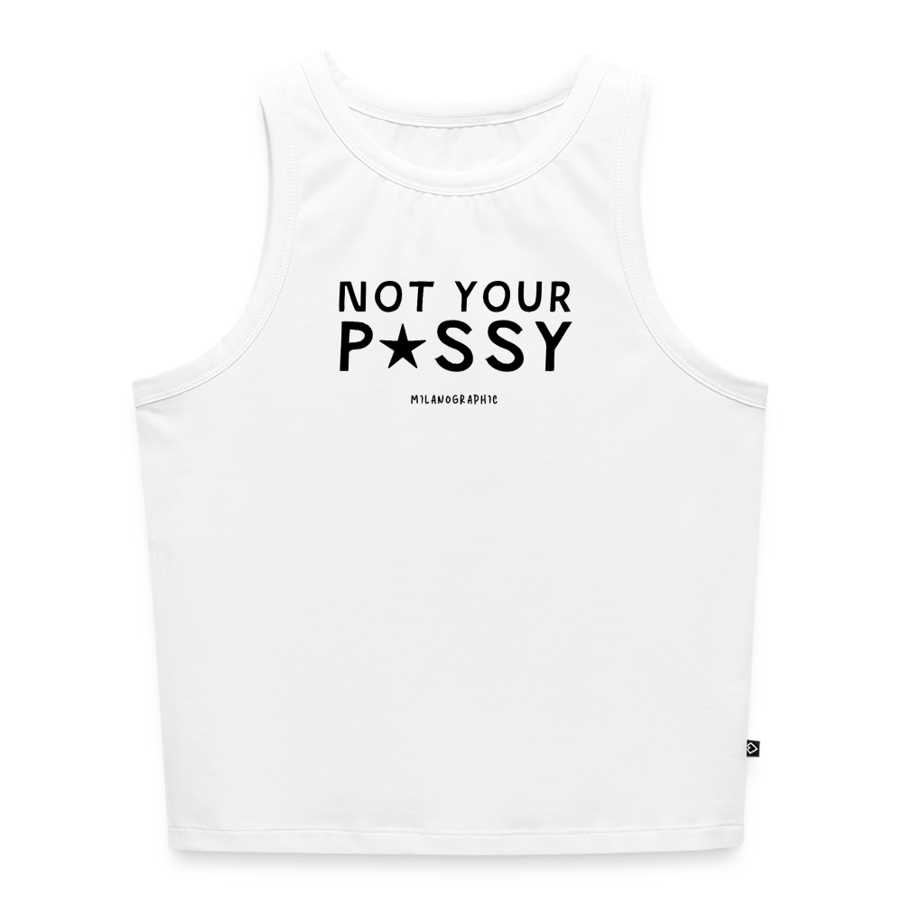 CROP TOP PUSSY - bianco