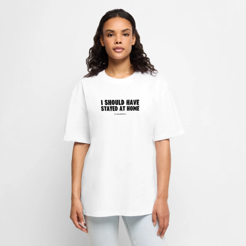 OVERSIZE HOME T-SHIRT UNISEX - bianco