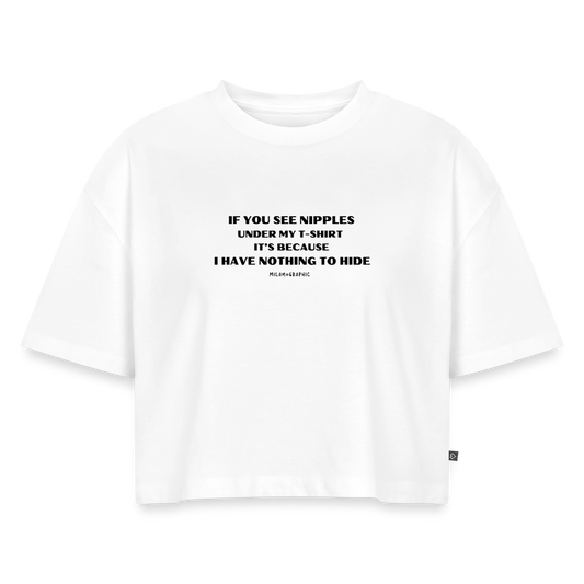 CROP NOTHING TO HIDE - bianco