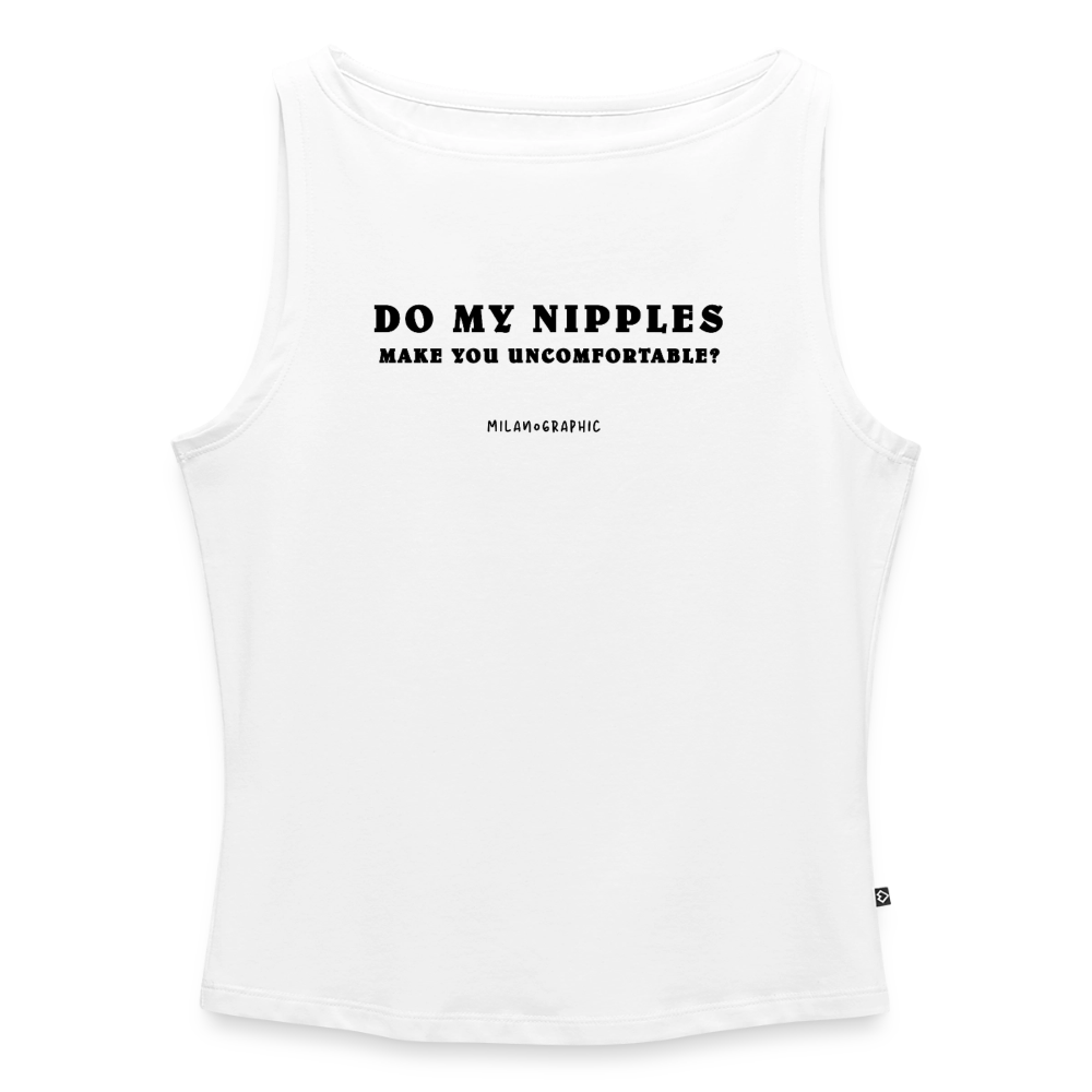 NIPPLES TANK TOP - bianco