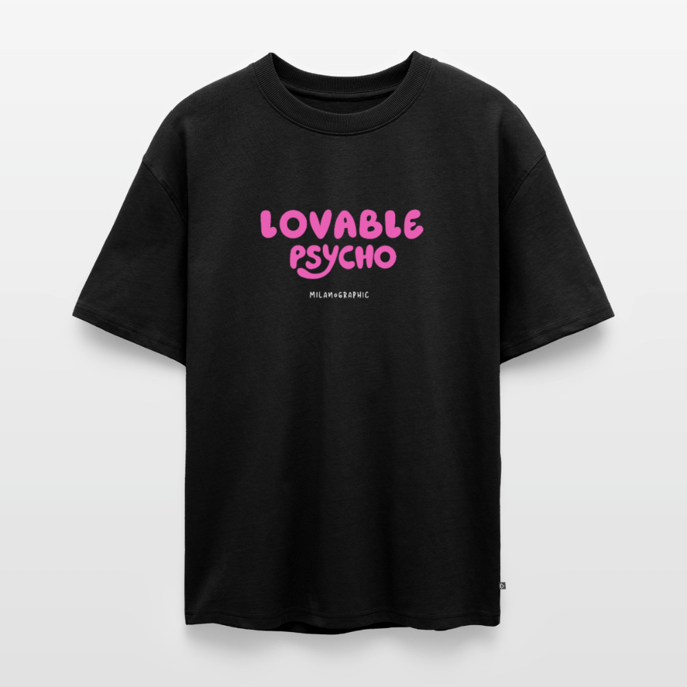 UNISEX T-SHIRT OVER PSYCHO - nero