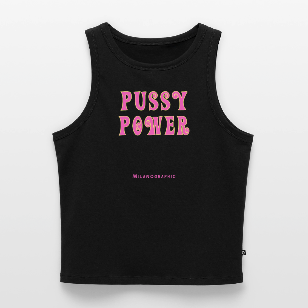 CROP TOP POWER - nero