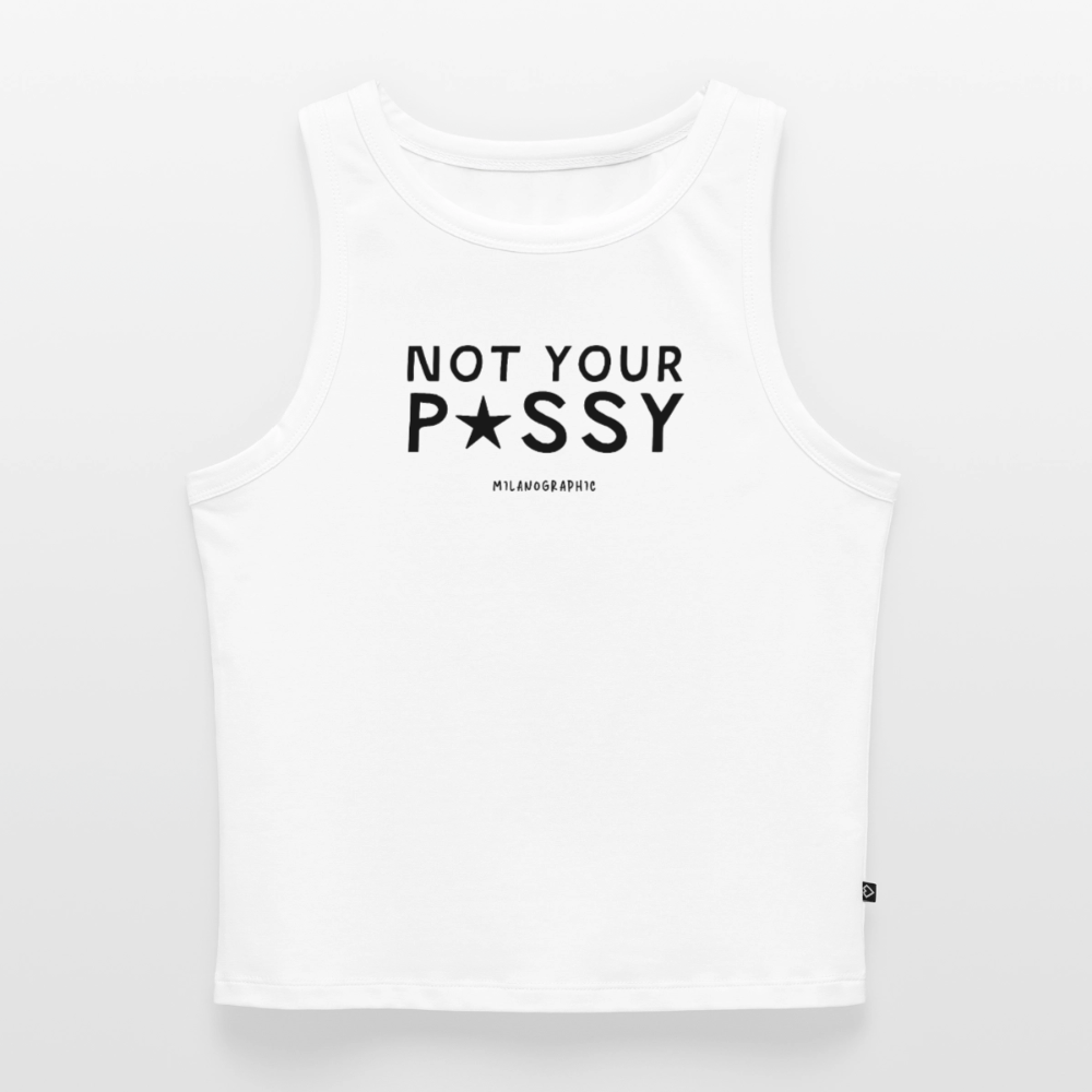 CROP TOP PUSSY - bianco